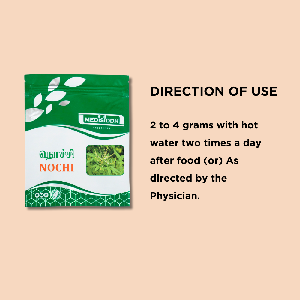 Nochi Chooranam / Chinese Chaste Tree Powder