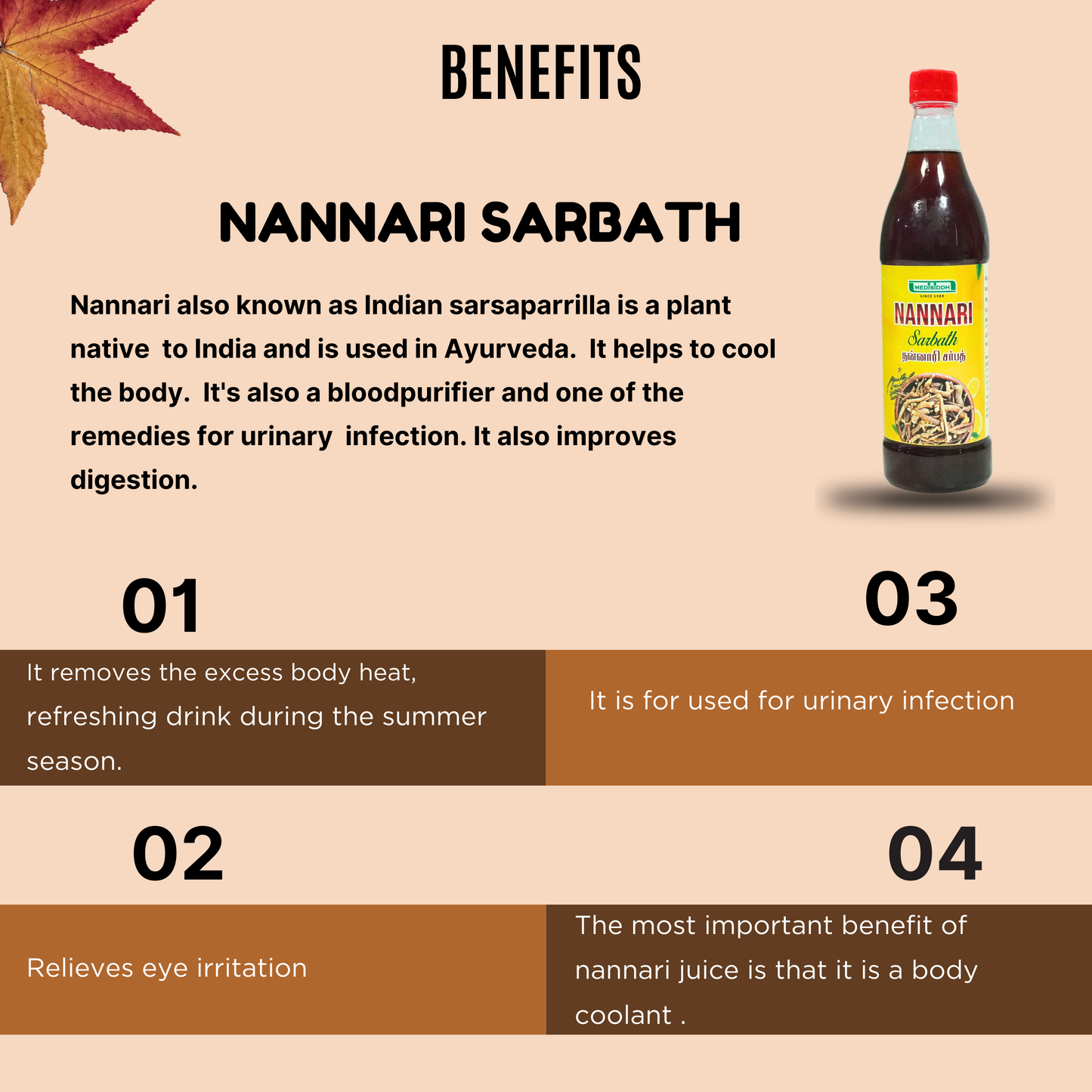 Nannari Sarbath(Pack of 2)