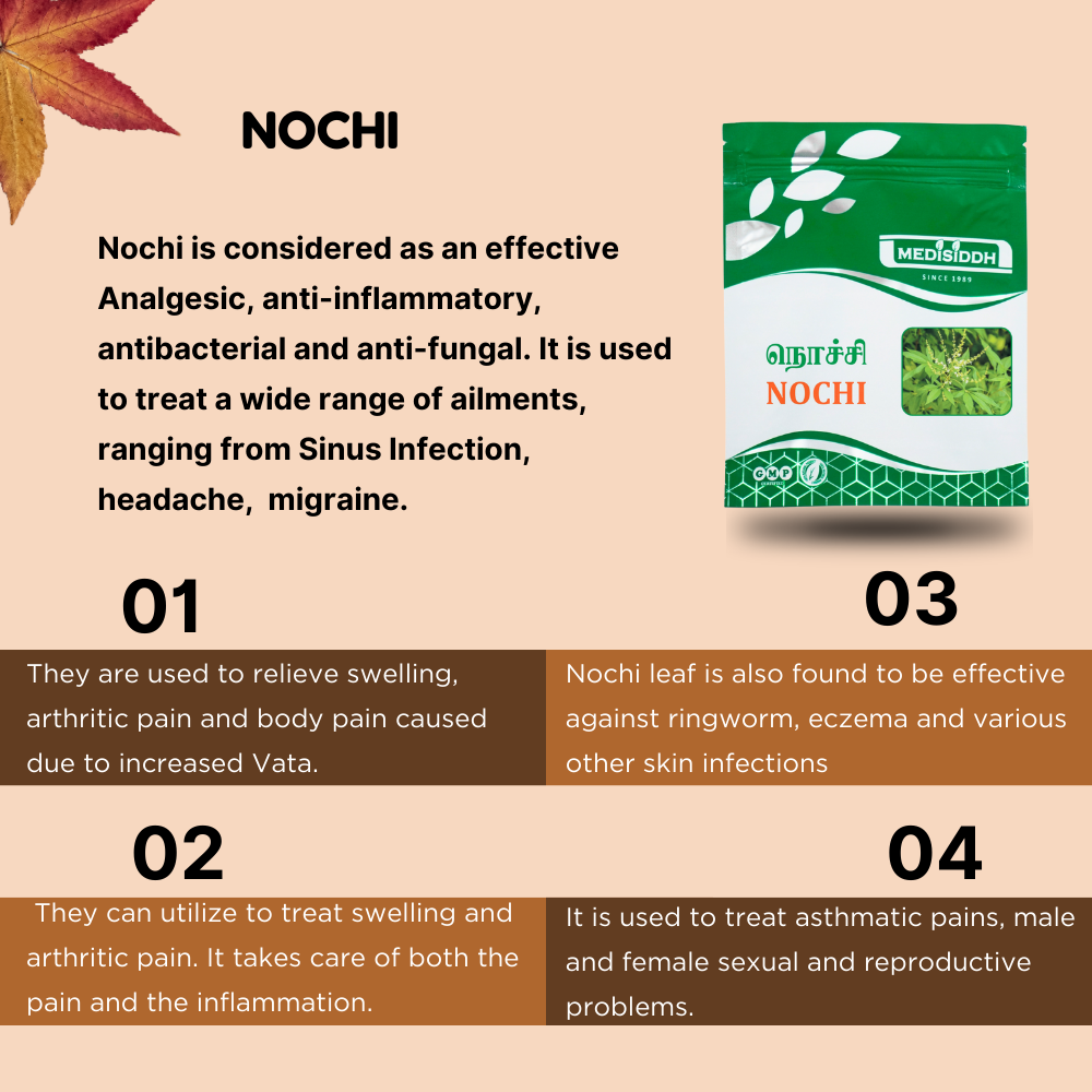 Nochi Chooranam / Chinese Chaste Tree Powder