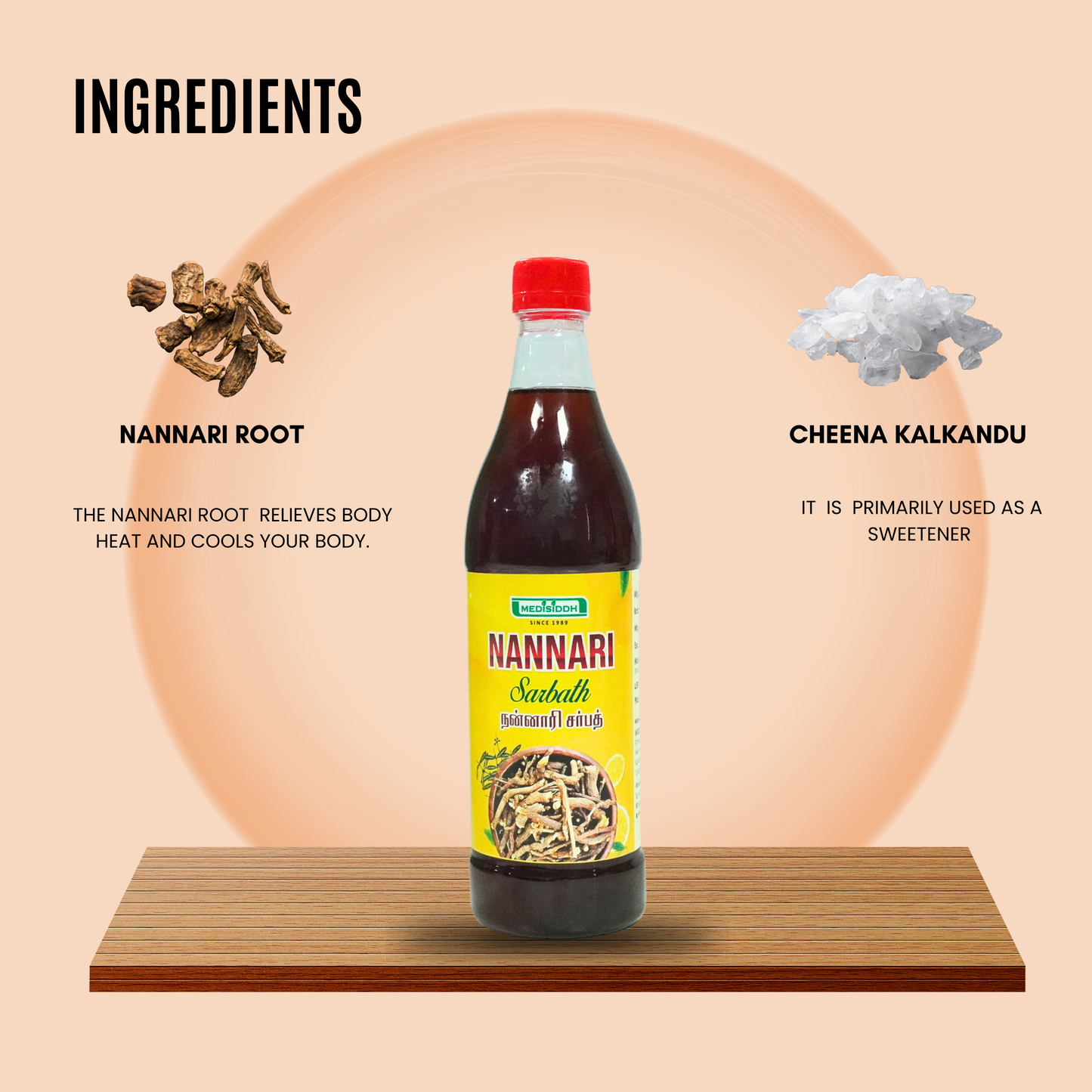 Nannari Sarbath / Indian Sarsaparilla drink