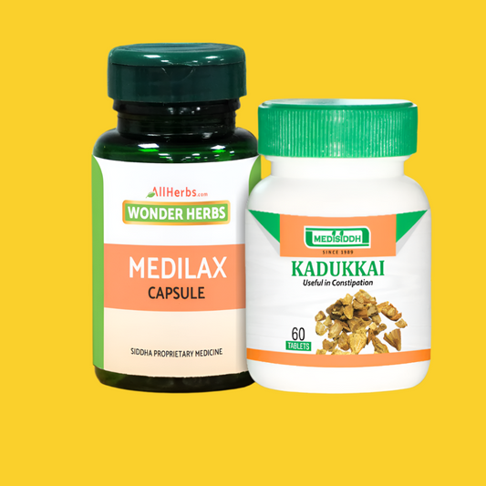 Kadukkai Tablet 60 no's + Medilax Capsule -60 No's -Combo