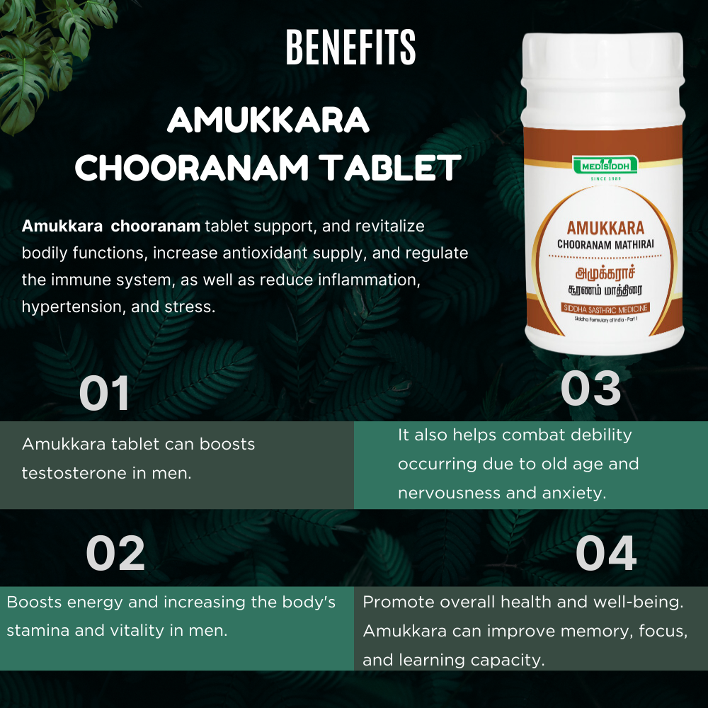 Amukkara Chooranam Tablet 100 No's