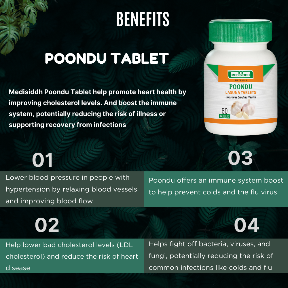 Poondu/Lasuna Tablet 60 Nos