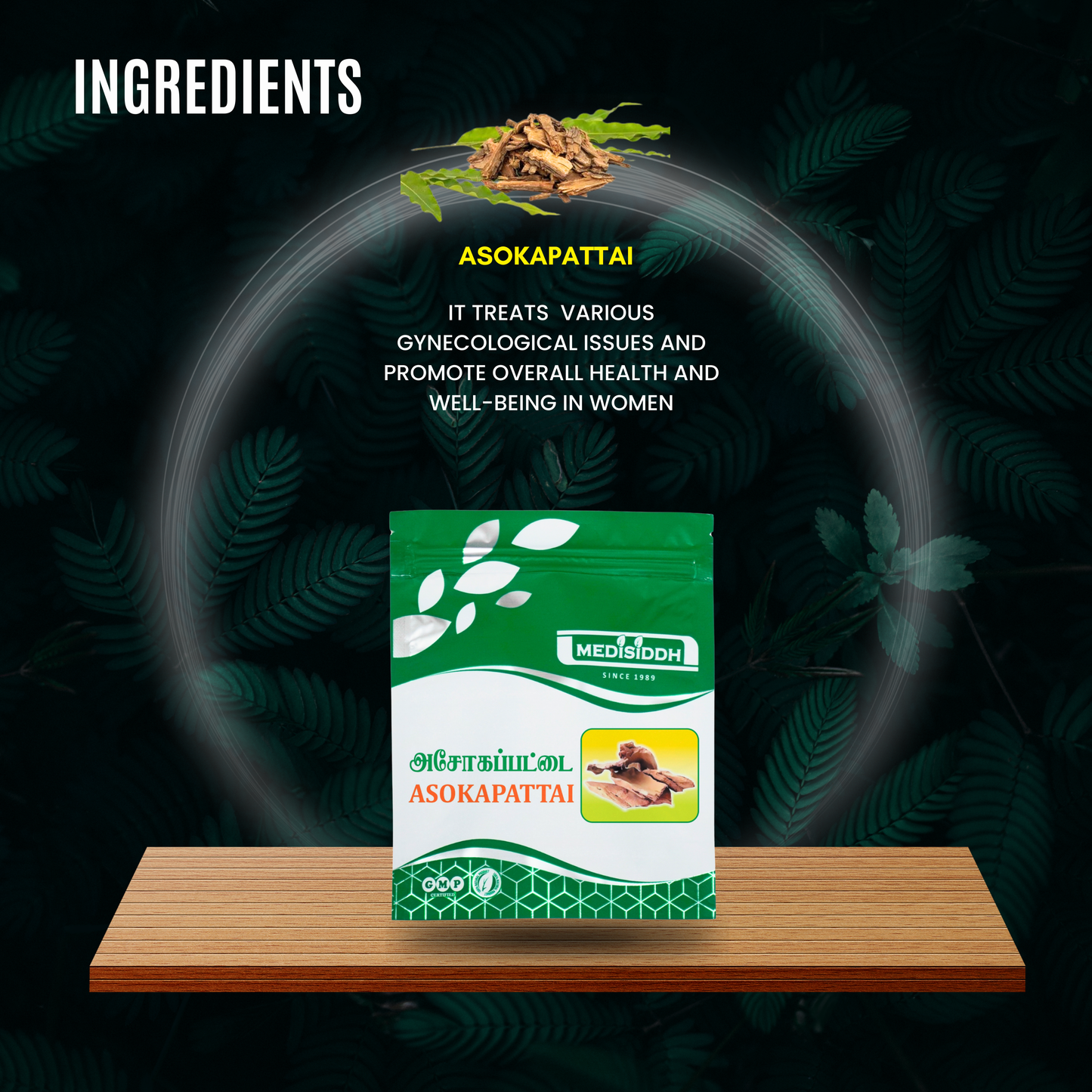 Asokapattai Chooranam 50 Gms Pack of 4