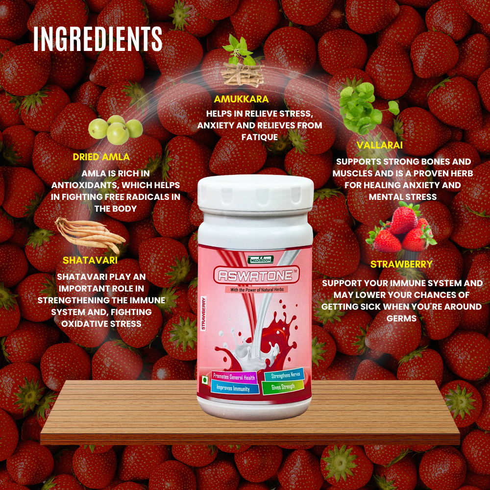 Aswatone Powder (Strawberry) 100 grams