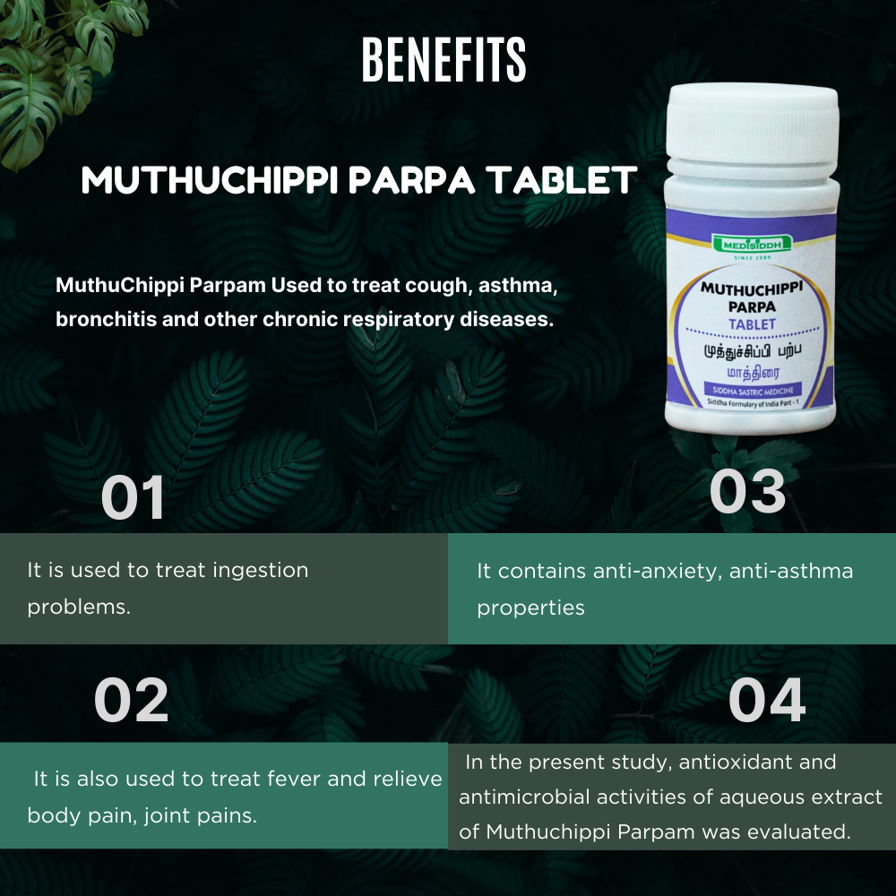 Muthuchippi Parpa Tablet 100 No's